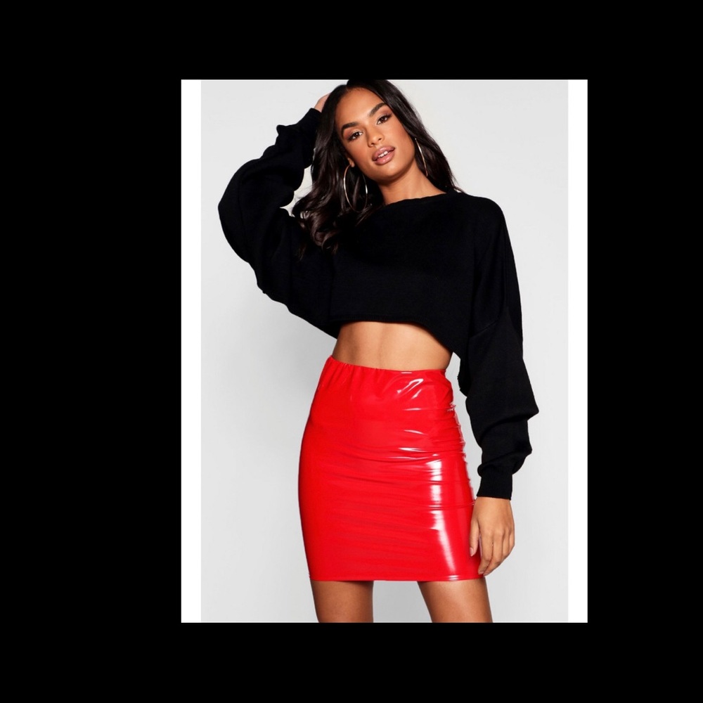 Fashion Nova Vinyl Skirt